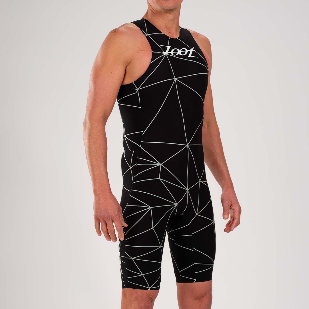 Zoot Men's Wikiwiki Speedzoot Swimskin in Black/Silver