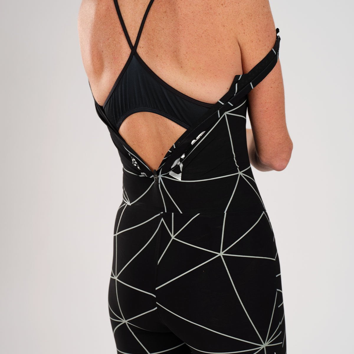 Zoot Women's Wikiwiki Speedzoot Swimskin in Black/Silver, image 10