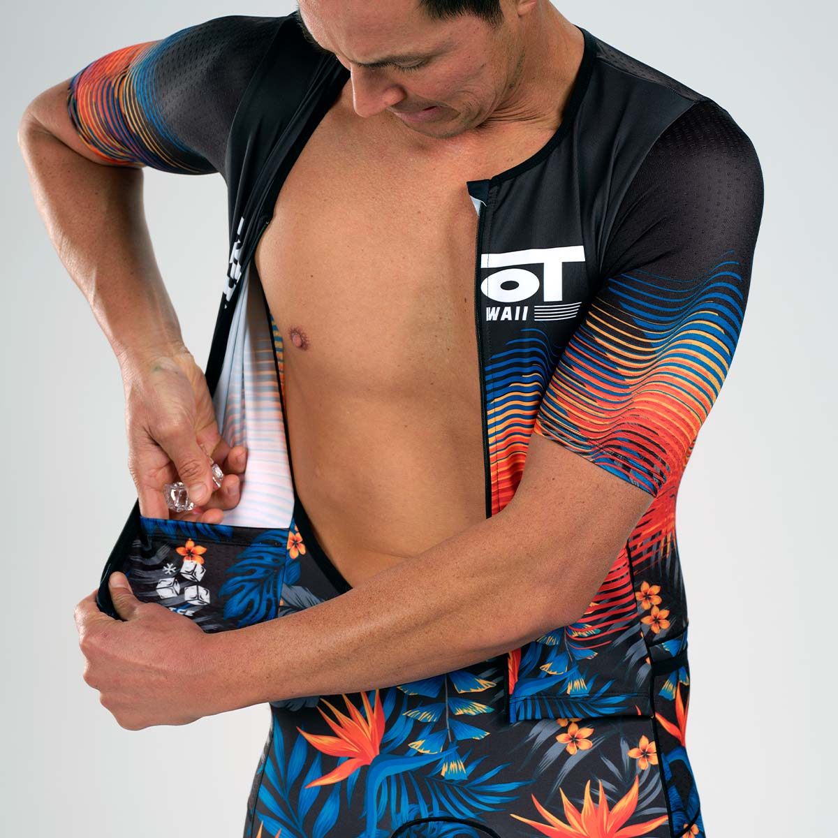 Zoot Sports Triathlon Racesuits Mens LTD Triathlon Aero Full Zip Racesuit - 40 Years