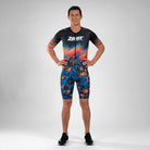 Zoot Sports Triathlon Racesuits Mens LTD Triathlon Aero Full Zip Racesuit - 40 Years