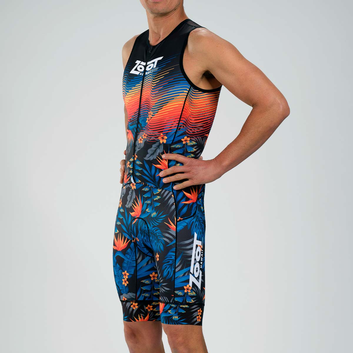 Zoot Sports Triathlon Racesuits Mens LTD Triathlon Sleeveless Full Zip Racesuit - 40 Years