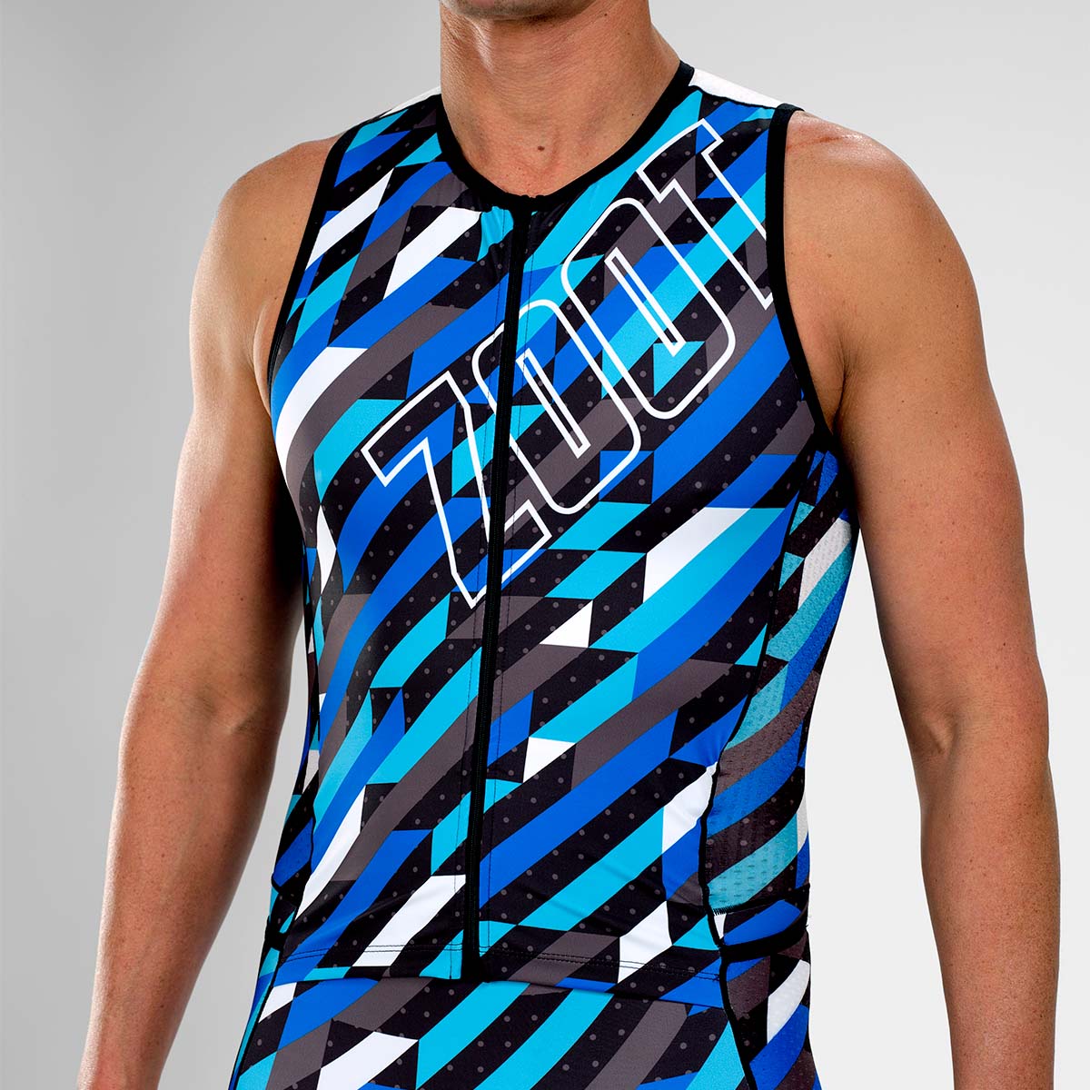 Zoot Sports Triathlon Racesuits Mens LTD Triathlon Sleeveless Full Zip Racesuit - Unbreakable