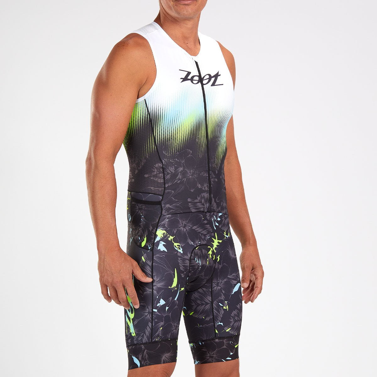 Zoot Sports TRI RACESUITS MENS LTD TRI SLVS FZ RACESUIT - LIVE ALOHA
