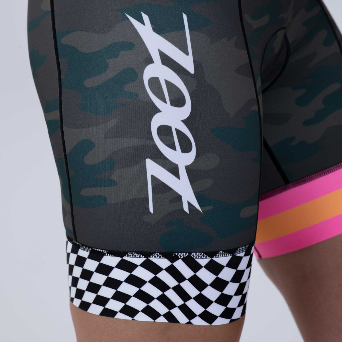 Zoot Sports TRI RACESUITS Womens LTD Triathlon Aero  Full Zip Racesuit - Cali Camo