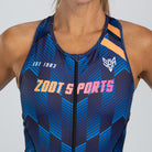Zoot Sports TRI RACESUITS Womens LTD Tri Sleeveless Full Zip Racesuit - Speedway