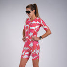 Zoot Sports Triathlon Racesuits Womens LTD Triathlon Aero Full Zip Racesuit - Blooms