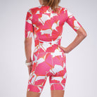 Zoot Sports Triathlon Racesuits Womens LTD Triathlon Aero Full Zip Racesuit - Blooms