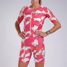Zoot Sports Triathlon Racesuits Womens LTD Triathlon Aero Full Zip Racesuit - Blooms