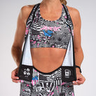 Zoot Sports Triathlon Racesuits Womens LTD Triathlon Sleeveless Full-Zip Racesuit - American Rebel