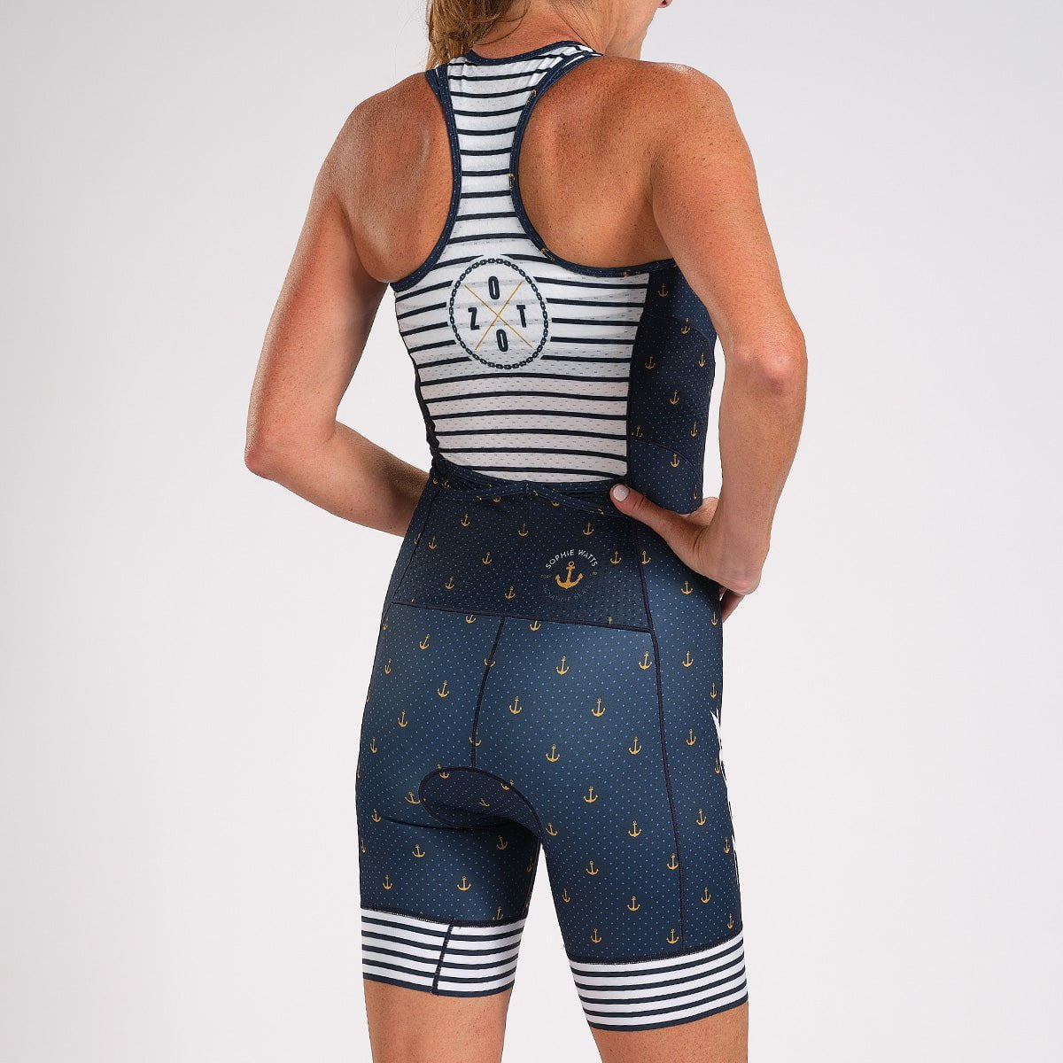 Zoot Sports Triathlon Racesuits Womens LTD Triathlon Sleeveless Full-Zip Racesuit - Anchors Away
