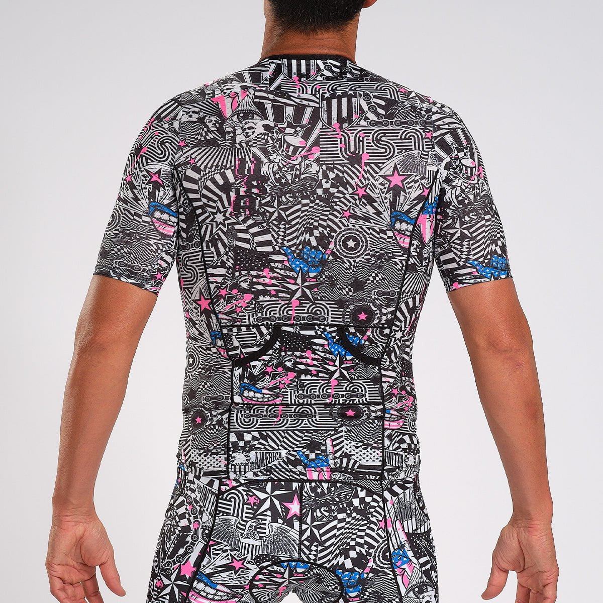 Zoot Sports Triathlon Tops Mens LTD Triathlon Aero Jersey - American Rebel