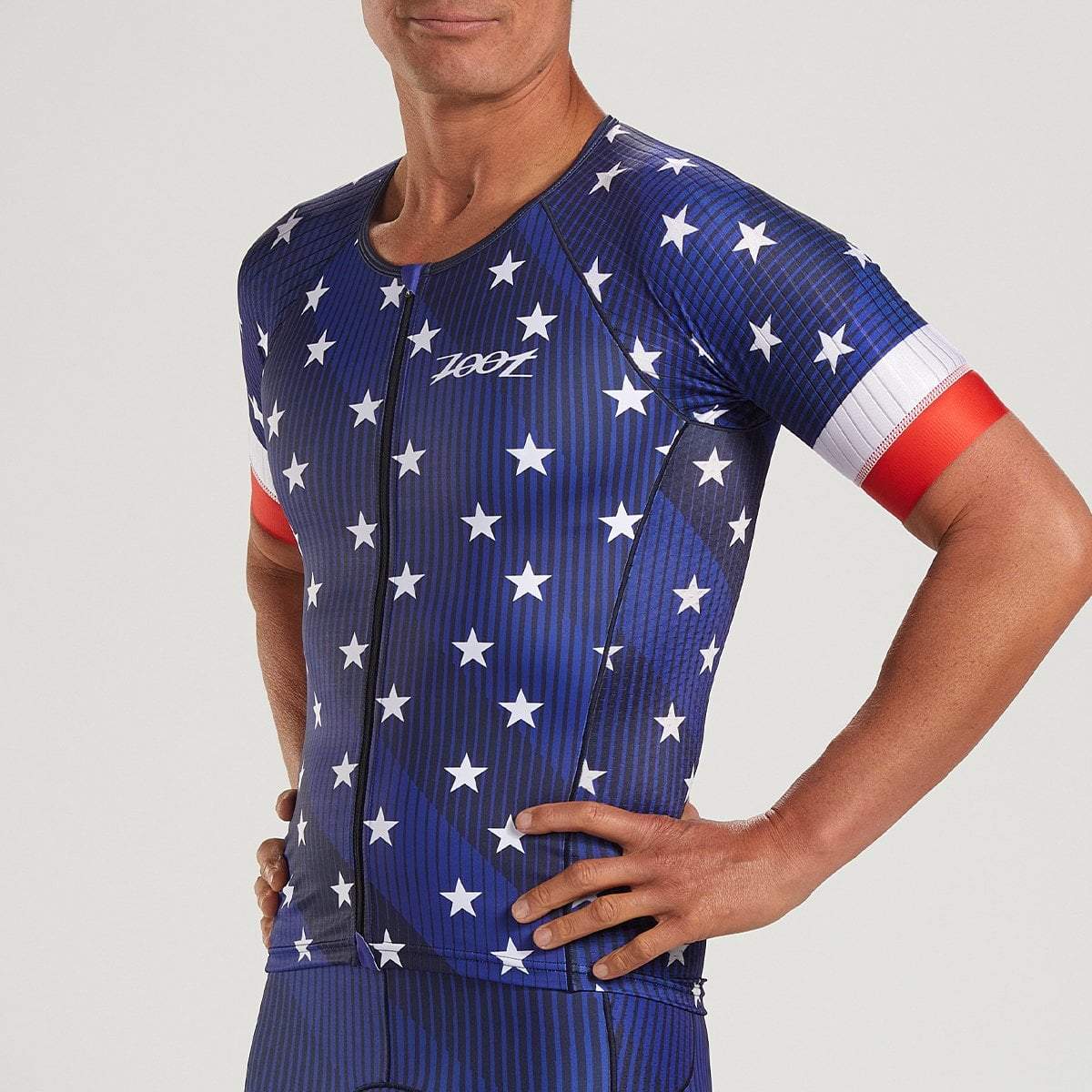 Zoot Sports TRI TOPS MENS LTD TRI AERO JERSEY - STARS & STRIPES