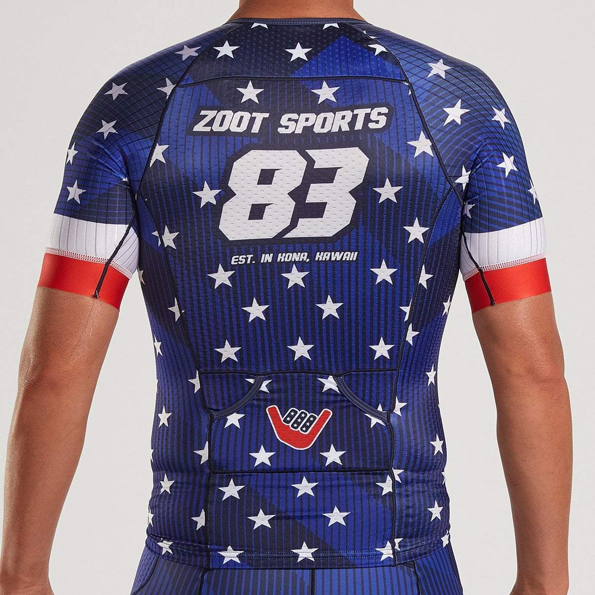 Zoot Sports TRI TOPS MENS LTD TRI AERO JERSEY - STARS & STRIPES