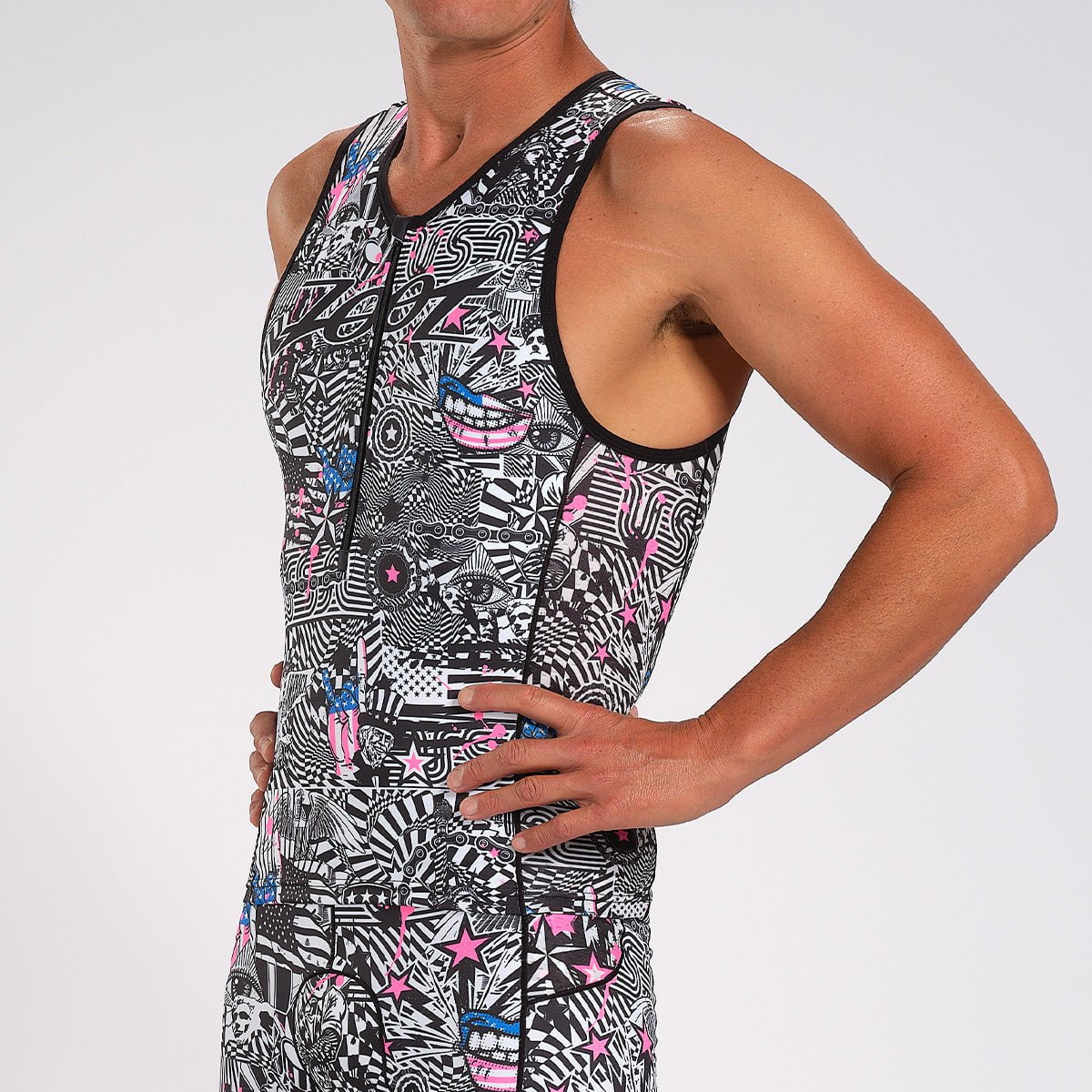 Zoot Sports Triathlon Tops Mens LTD Triathlon Tank - American Rebel