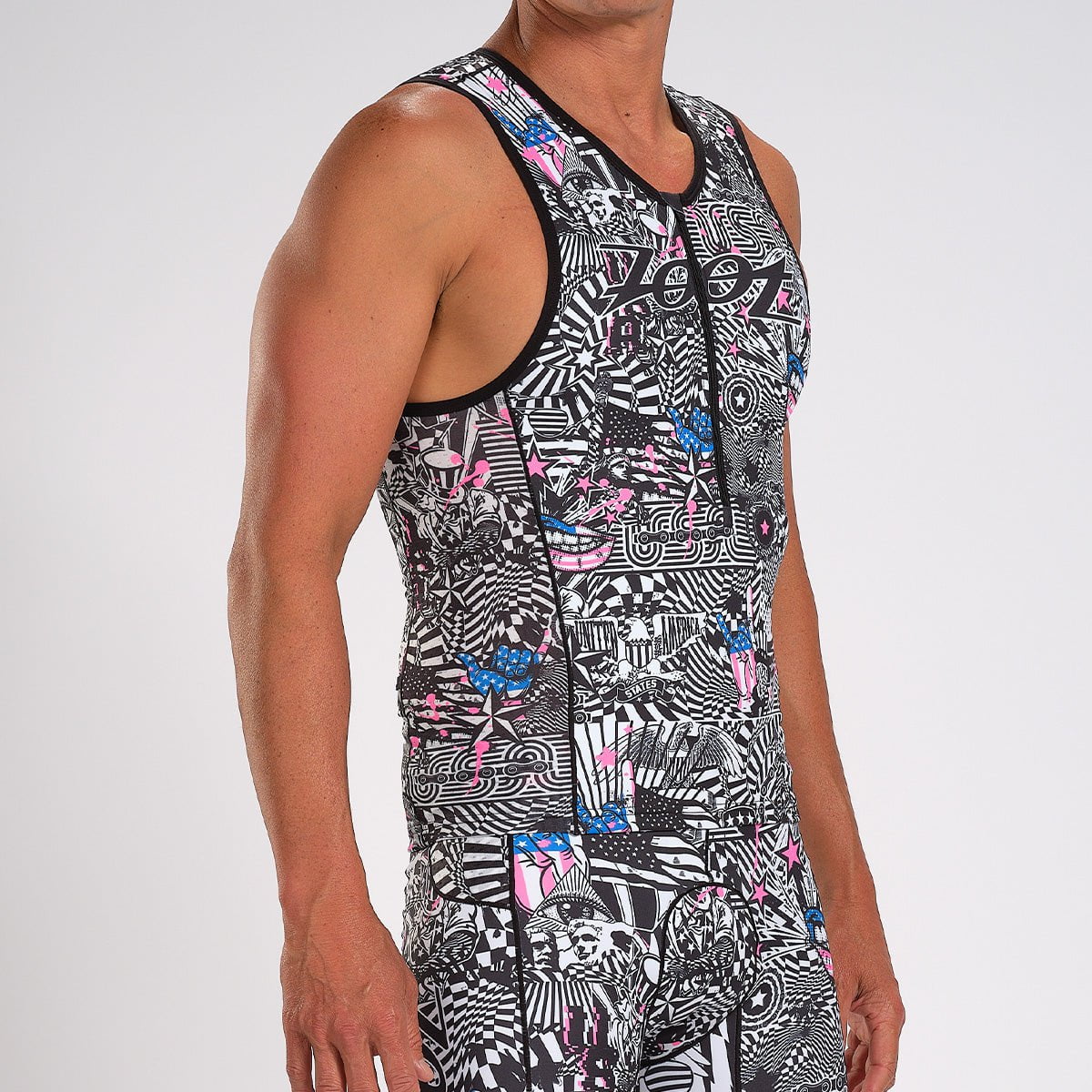Zoot Sports Triathlon Tops Mens LTD Triathlon Tank - American Rebel
