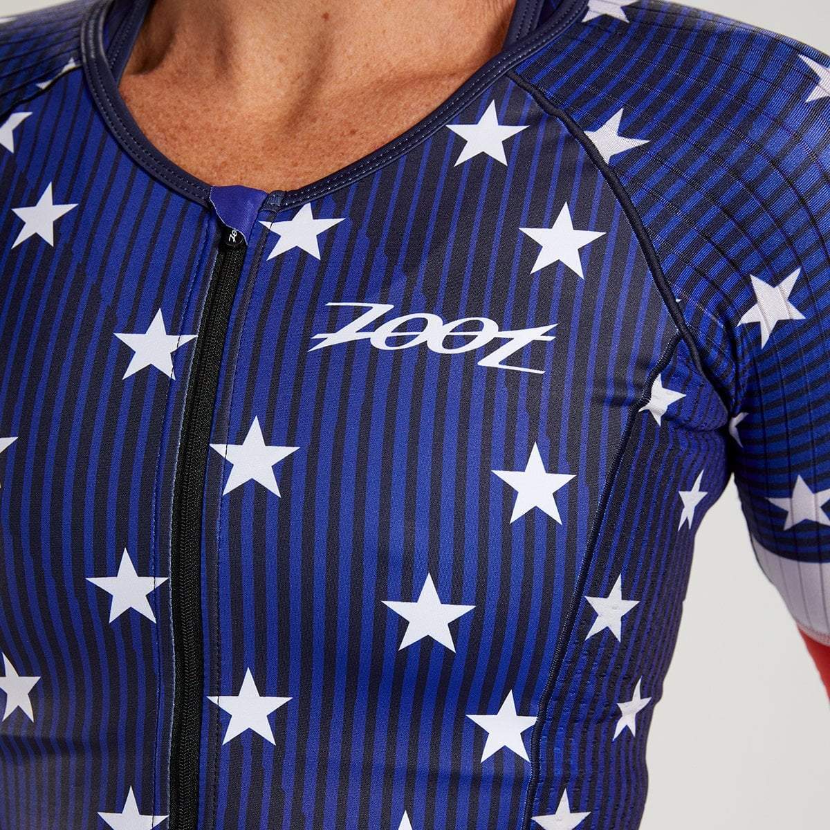 Zoot Sports TRI TOPS WOMENS LTD TRI AERO JERSEY - STARS & STRIPES