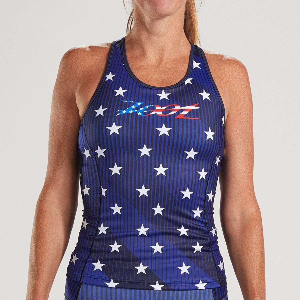Zoot Sports TRI TOPS WOMENS LTD TRI RACERBACK - STARS & STRIPES